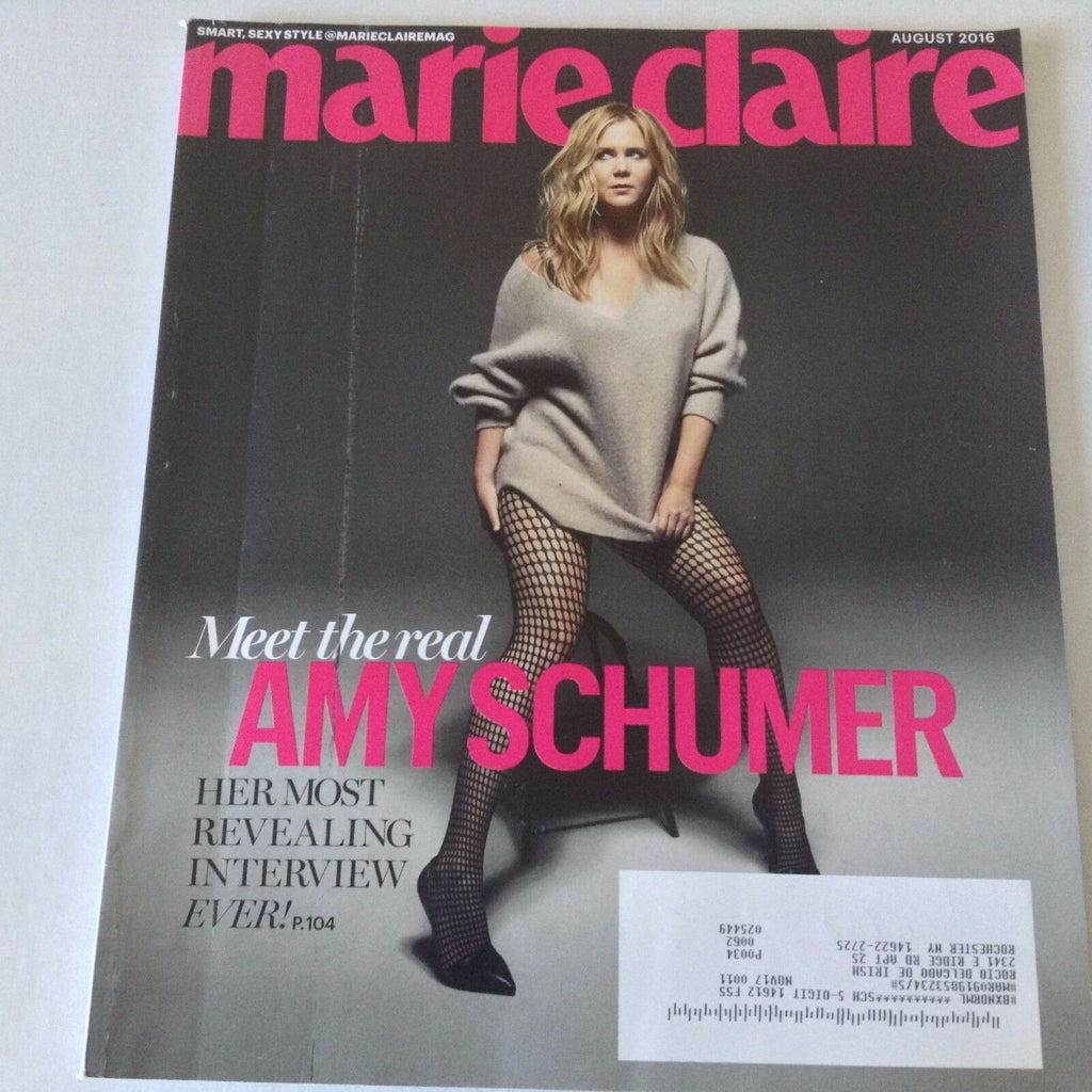 Marie Claire Magazine Amy Schumer Meet The Real August 2016 060717nonrh