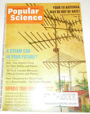 Popular Science Magazine A Steam Car In Your Future September 1968 081214R