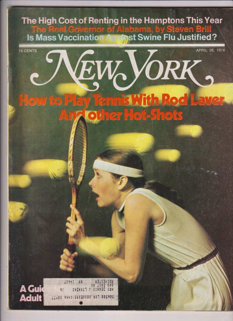 New York Mag How To Play With Rod Laver April 26, 1976 122019nonr