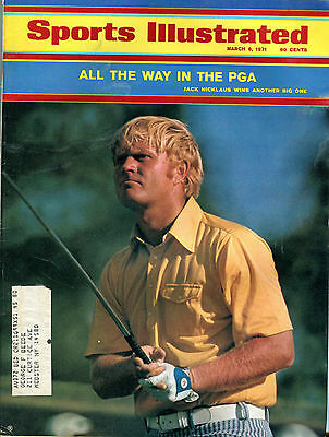Sports Illustrated Magazine March 8, 1971 Jack Nicklaus PGA EX 010716jhe