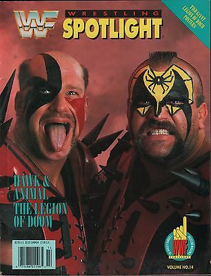 WWF Magazine Wrestling Spotlight Hawk & Animal No Poster EX 121115DBE