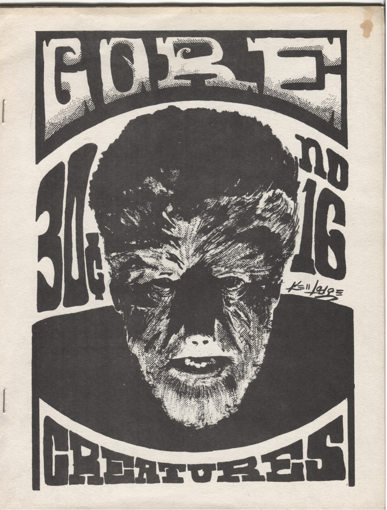 Gore Creatures No.16 1969 Rare Fanzine H.P. Lovecraft Vampyr 070820DBE