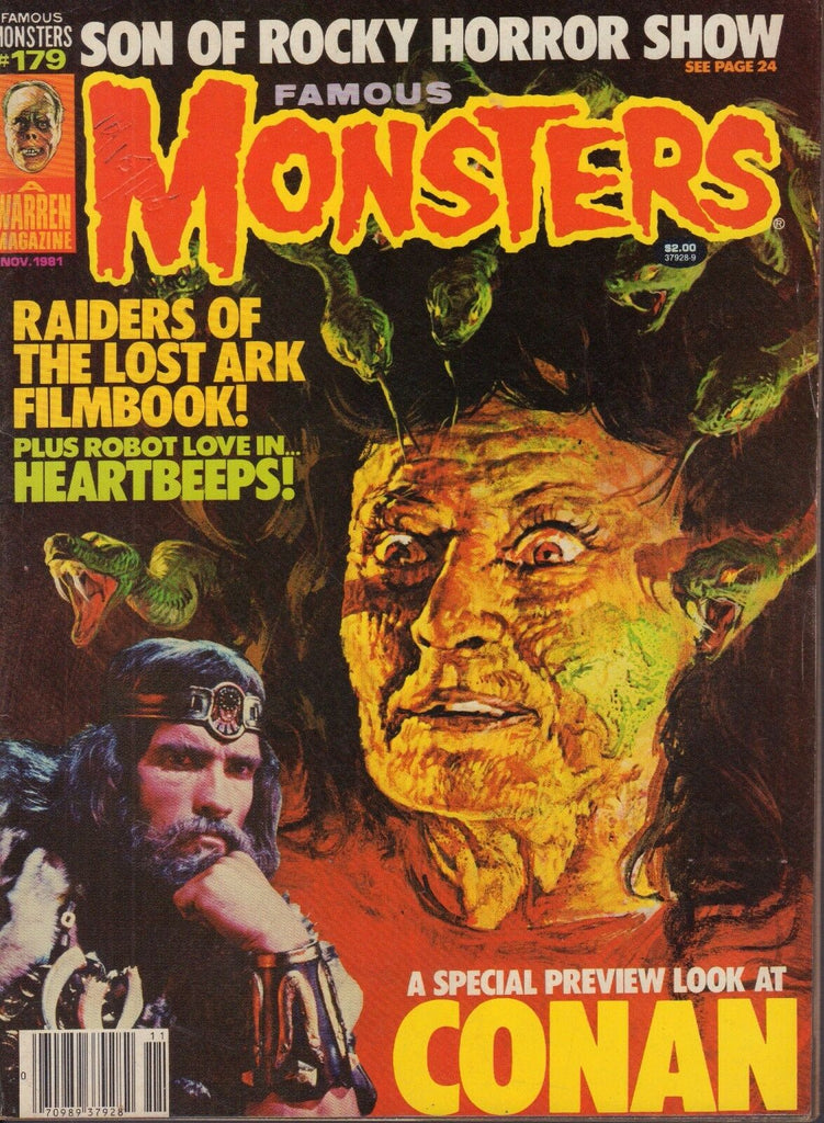 Famous Monsters November 1981 Conan, Raiders Of The Lost Ark 022817nonDBE2