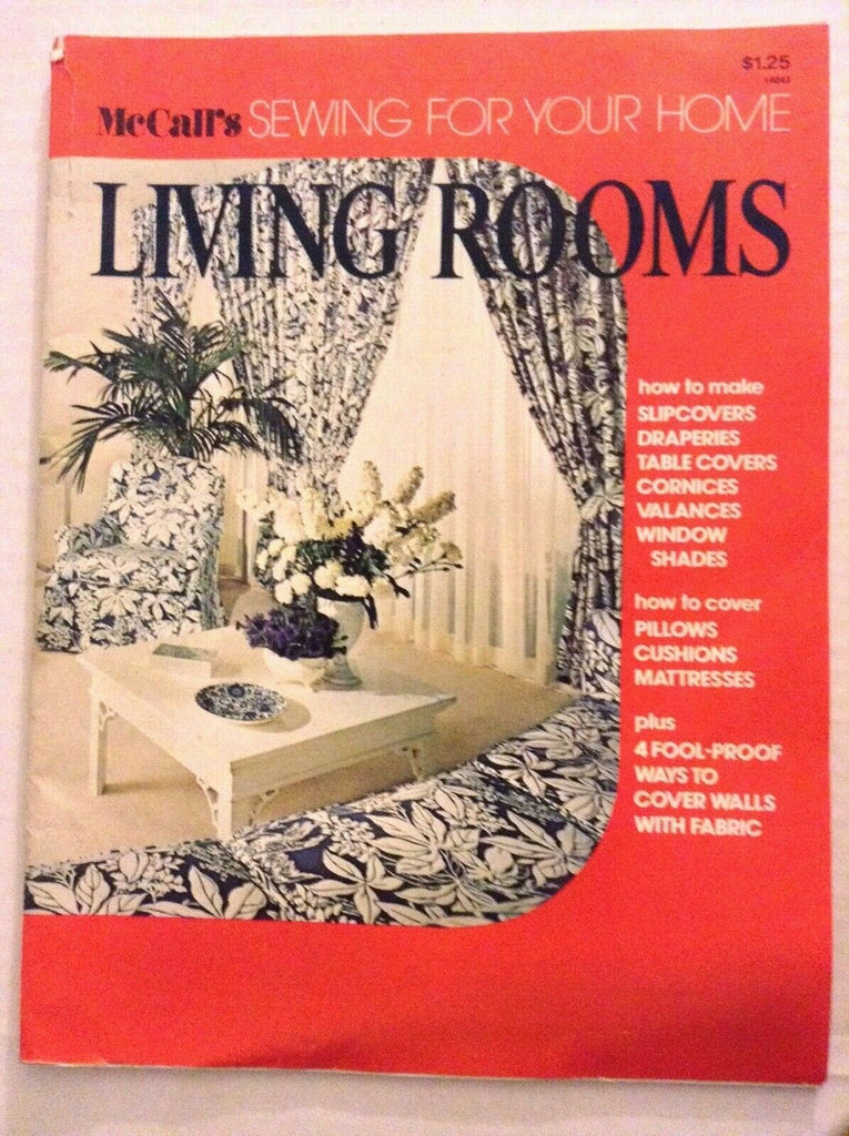 McCall's Living Rooms Sewing For Your Home 1960s 092319nonrh