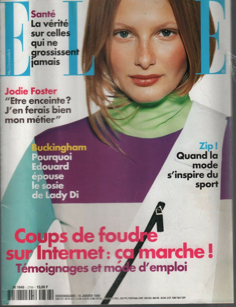 Elle French Magazine 18 Janvier 1999 January Jodie Foster Buckingham 090919AME