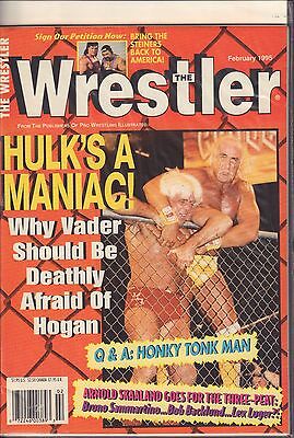 The Wrestler February 1995 Hulk Hogan, Arnold Skaaland VG 050616DBE