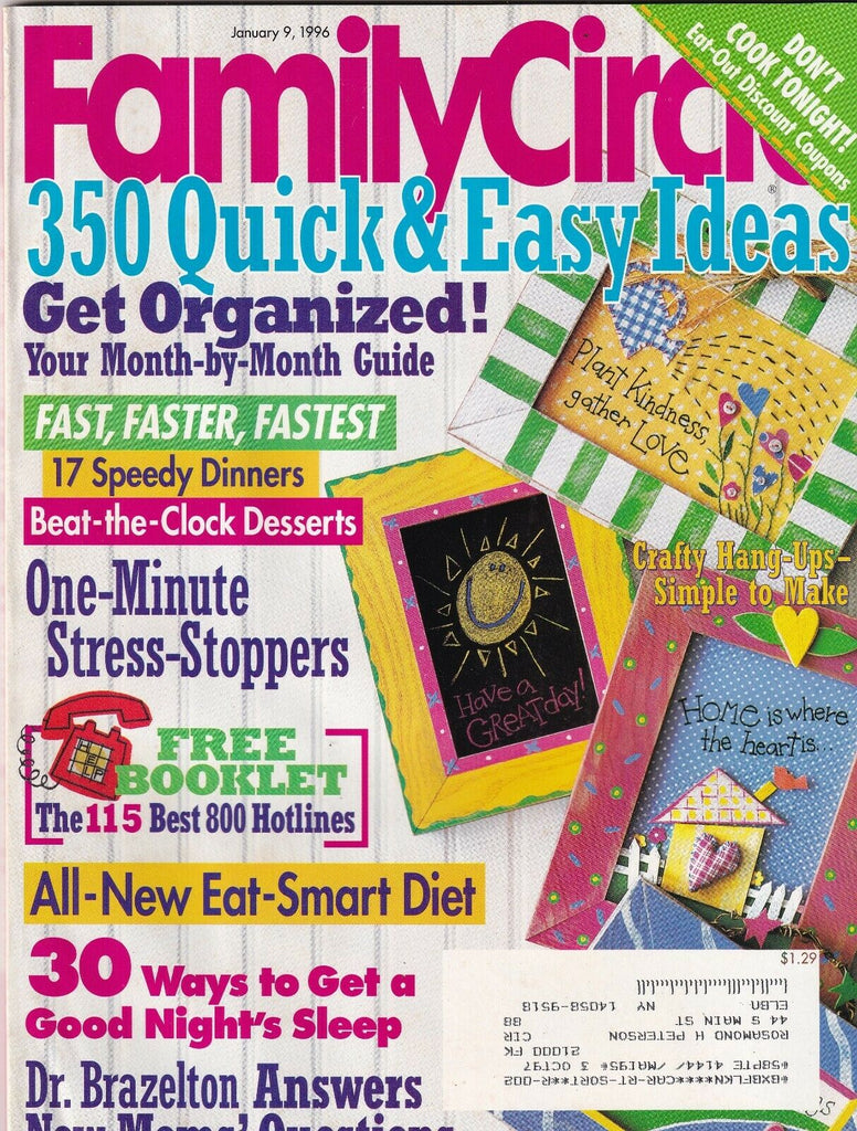 Family Circle Mag 30 Ways To Go To Sleep January 9, 1996 092719nonr