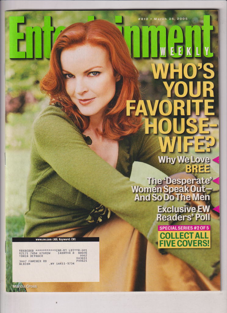 Entertainment Weekly Desperate Housewive's Marcia Cross March 25 2005 011820nonr