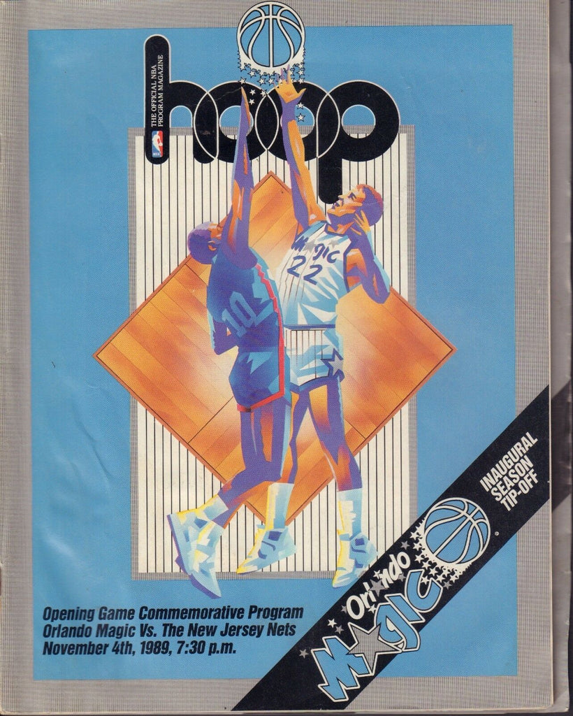 Hoop Magazine Nov. 4 1989 Magic vs. Nets 083017nonjhe
