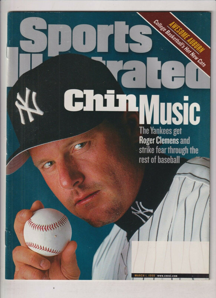 Sports Illustrated Mag Roger Clemens NY Yankees March 1, 1999 022120nonr