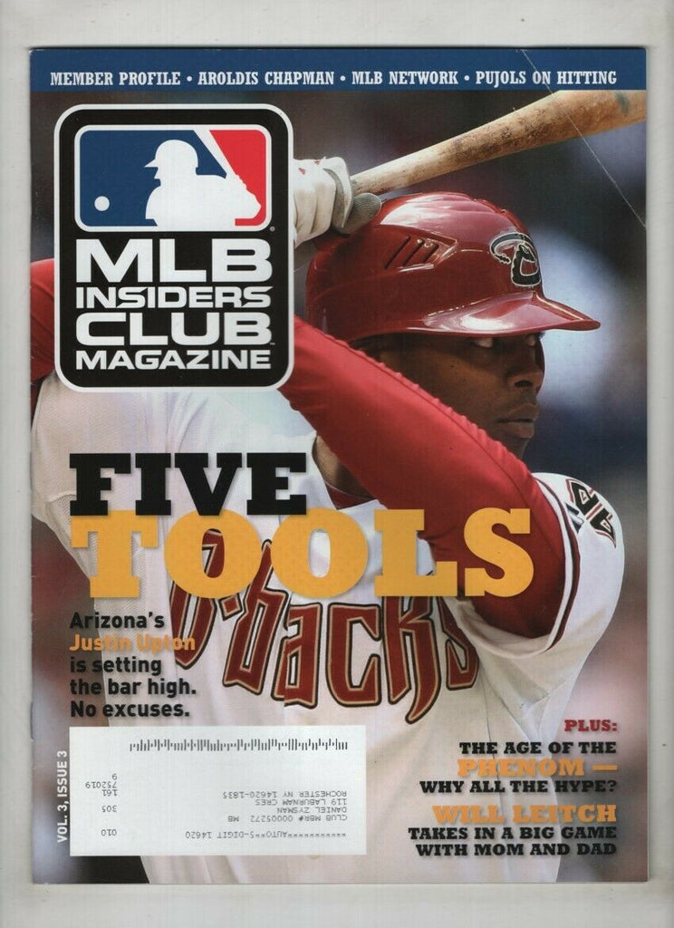 MLB Insider's Club Magazine Justin Upton Vol.3 No.3 2010 021721nonr