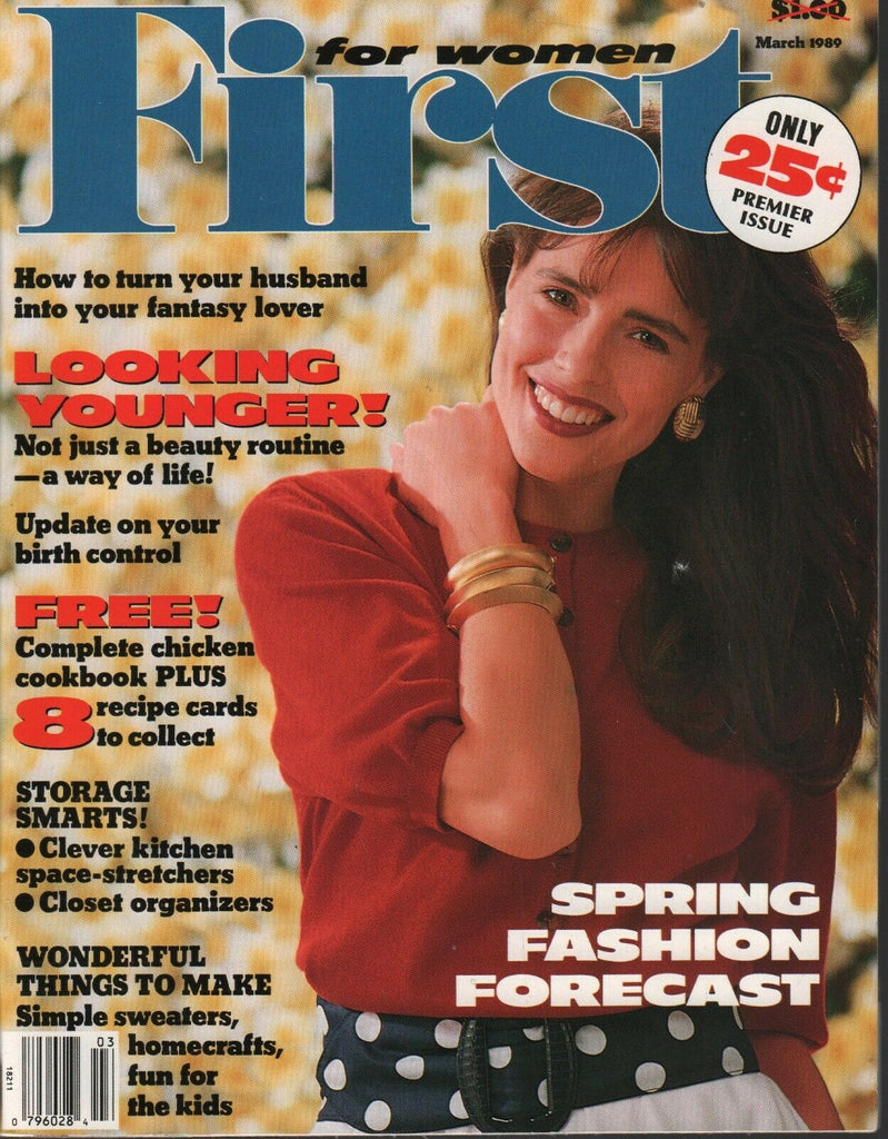 For Women First March 1989 First Issue Spring Fashion Maria Sylvia 082820AME