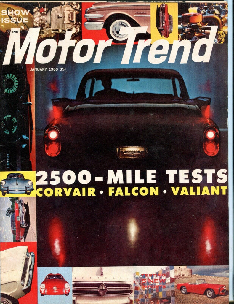 Motor Trend Magazine January 1960 Corvair Falcon VG No ML 052217nonjhe