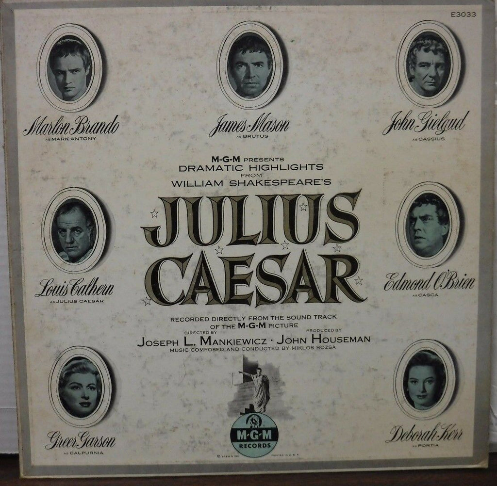 Dramatic Highlights from William Shakespeare's Julius Caesar 33RPM 010717LLE