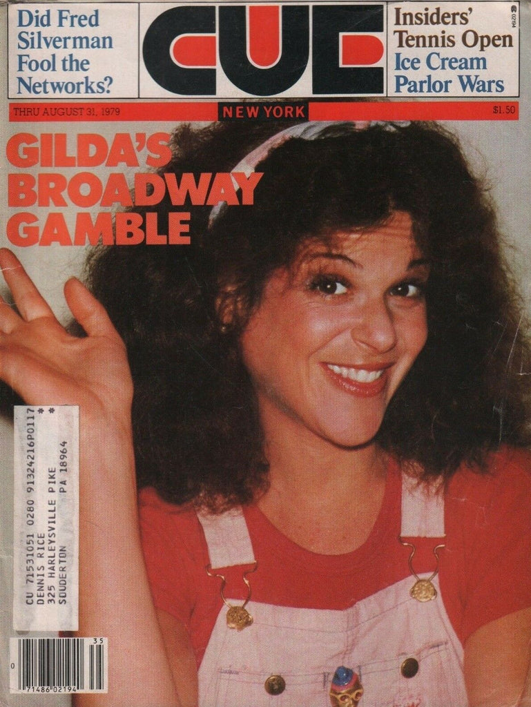 Cue New York August 31 1979 Gilda Radner w/ML 050918DBE