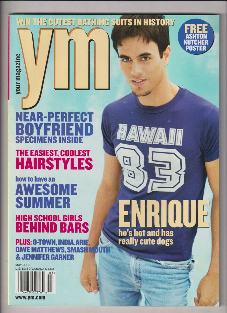 YM Magazine Enrique Iglesias Jennifer Garner Dave Matthews May 2002 030320nonr