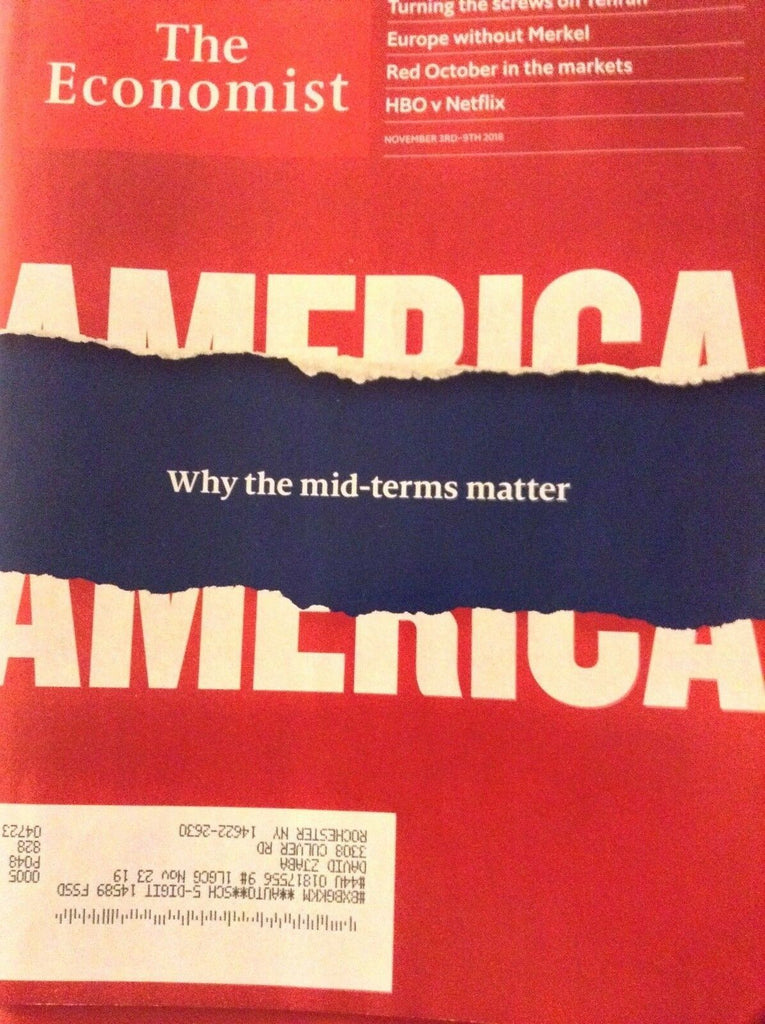 The Economist Magazine American Mid Terms November 3-9, 2018 120418nonrh