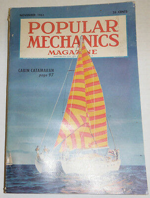 Popular Mechanics Magazine Cabin Catamaran November 1951 091214R
