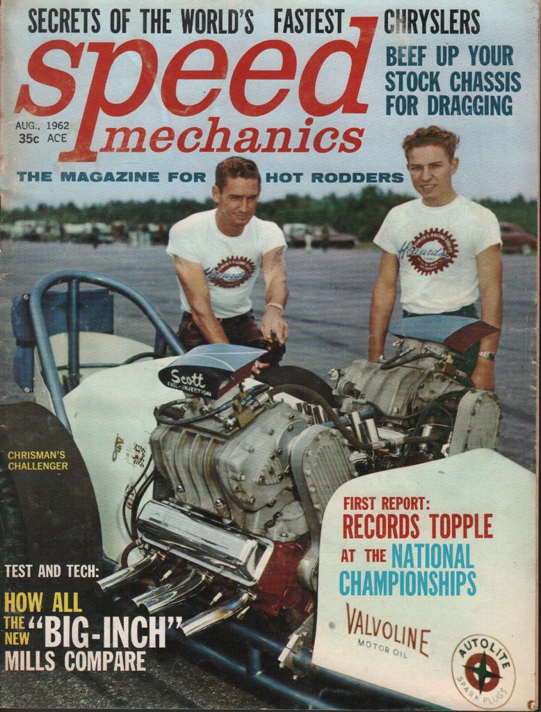 Speed Mechanics Magazine August 1962 Chrisman's Challenger 011719AME
