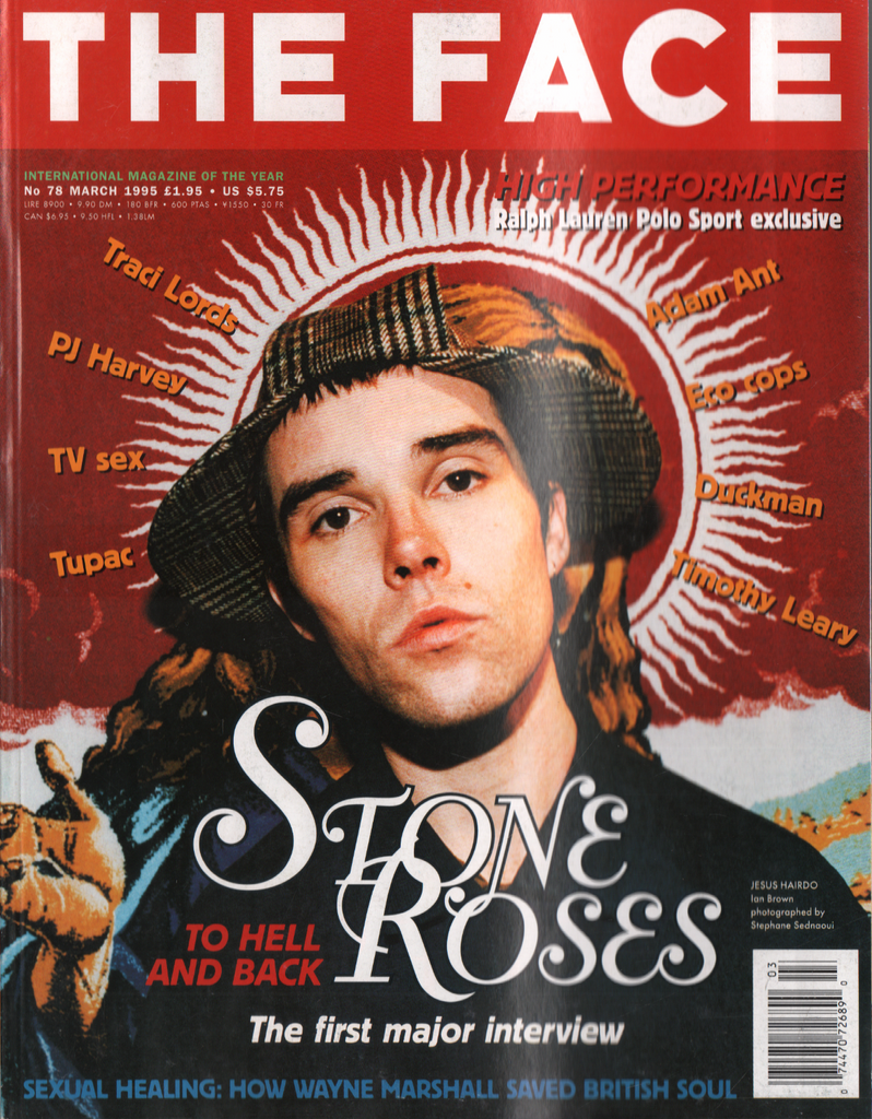 The Face March 1995 Jesus Harido Ian Brown Adam Ant Timothy Leary 040220DBE