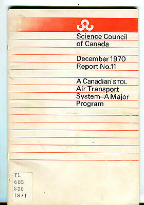 Science Council of Canada December 1970 Air Transport System EX FAA 031816jhe