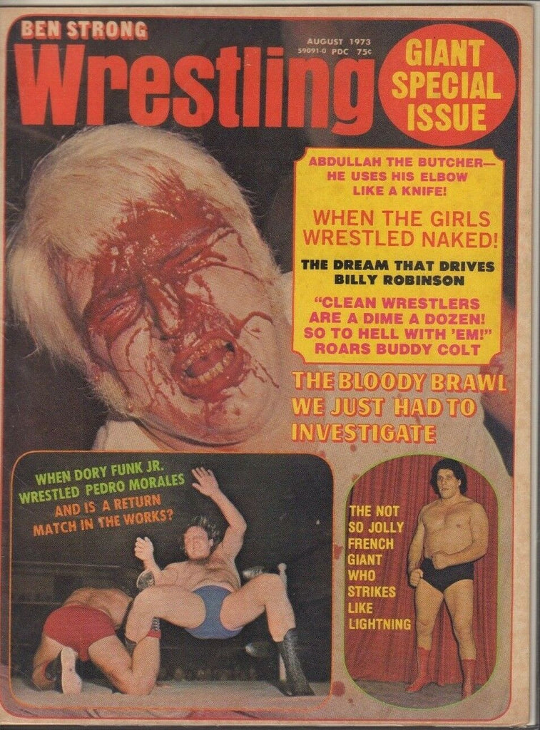 Ben Strong Wrestling August 1973 Andre The Giant Dory Funk Jr Morales 022019DBE