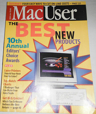 Mac User Magazine The Best New Products March 1995 071314R