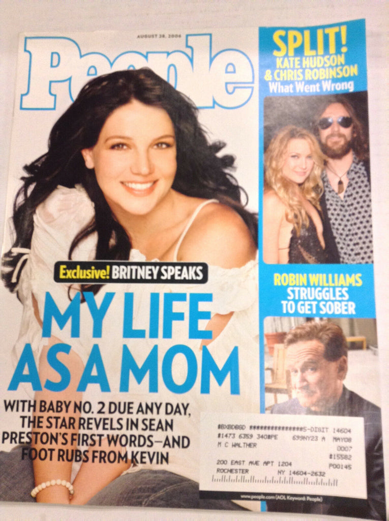 People Magazine Britney Spears Robin Williams August 28, 2006 050417nonr