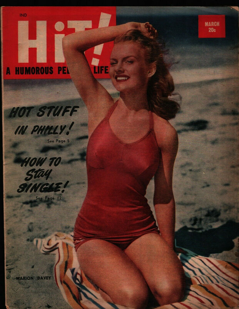 Hit! Vintage Magazine March 1947 Janice Carter Martha Vickers 022321ame2