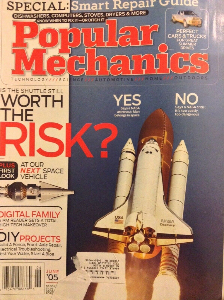 Popular Mechanics Magazine Worth The Risk NASA June 2005 051218nonrh