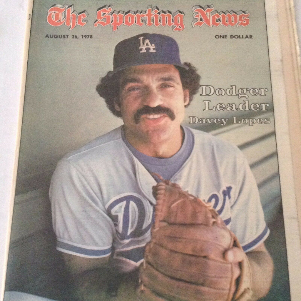 The Sporting News Magazine Dodger Davey Lopes August 26, 1978 062117nonrh