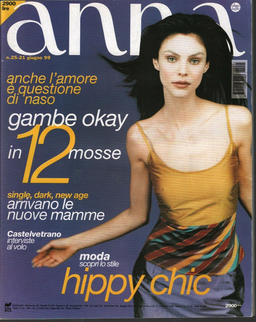Anna Italian Fashion Magazine July #25-21 1999 Judy Casey Eric Orlando 030320AME