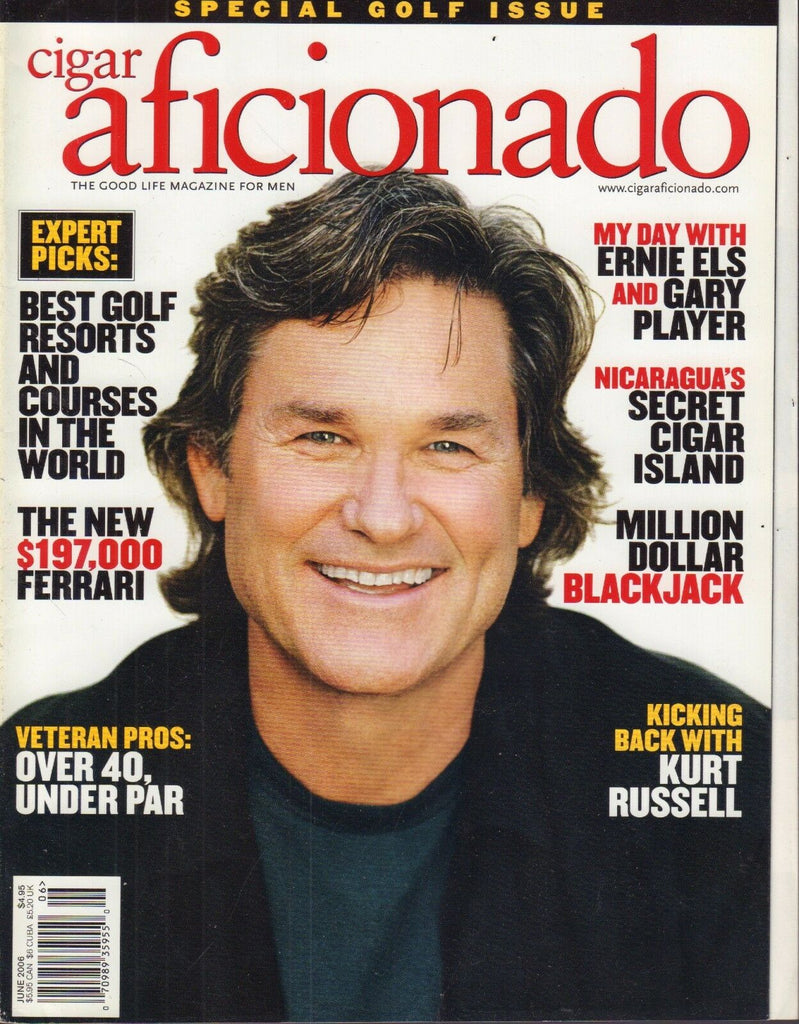 Cigar Aficionado June 2006 Kurt Russell, Ernie Els Vg 010317DBE