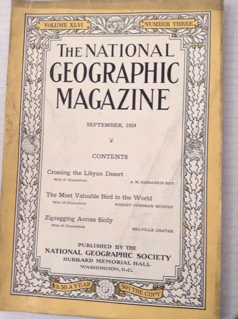 National Geographic Magazine No Map Libyan Desert September 1924 081517nonrh
