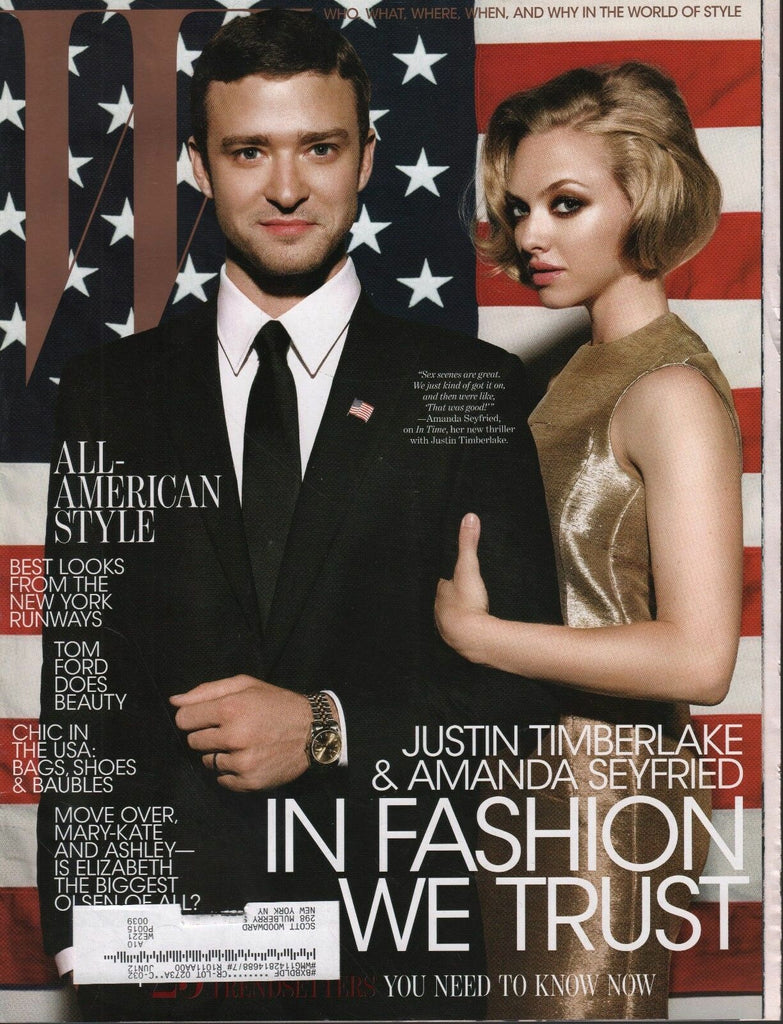 W October 2011 Justin Timberlake Amanda Seyfried Tom Ford w/ML 060718DBF
