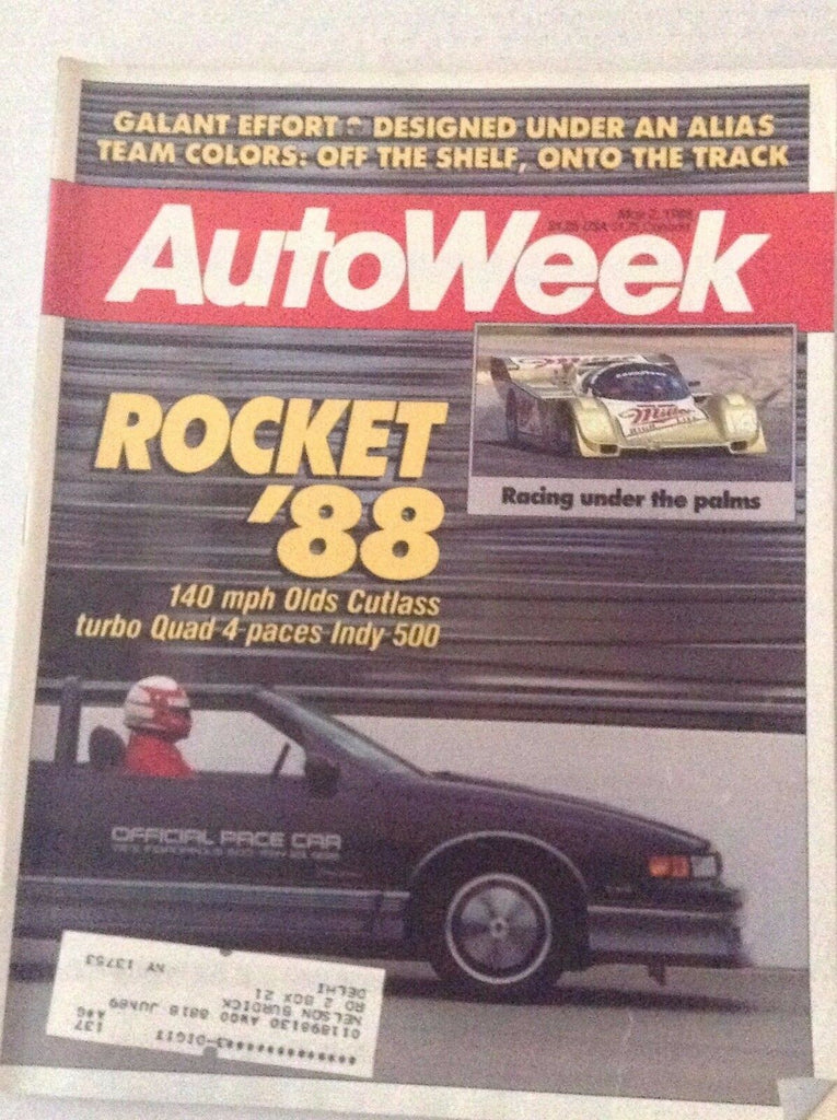 Autoweek Magazine 140 MPH Olds Cutlass May 2, 1988 011717RH