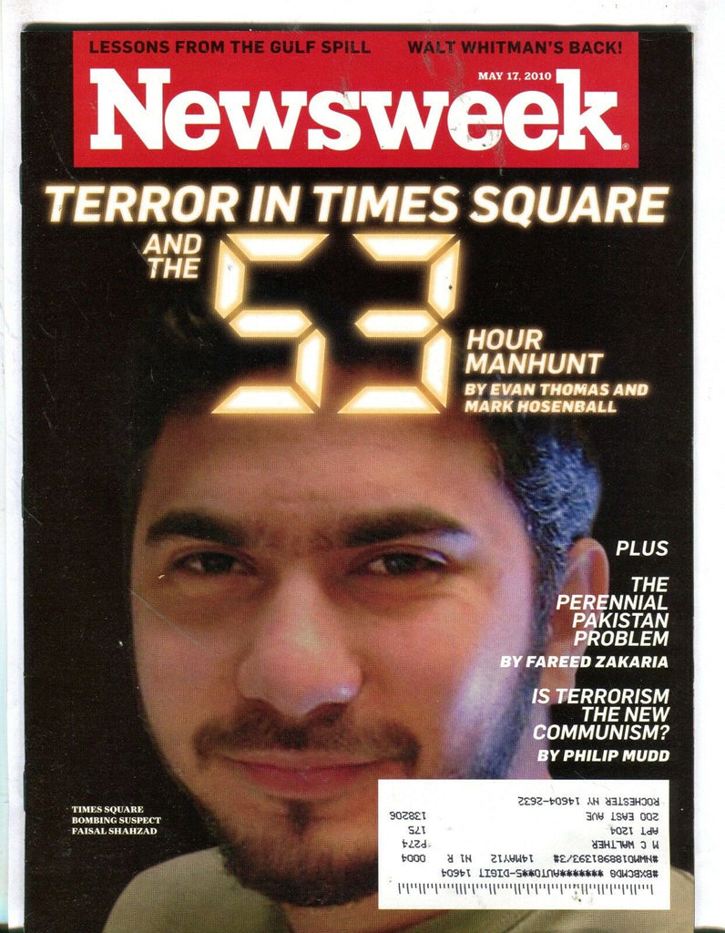 Newsweek Magazine May 17 2010 Terror In Times Square EX w/ML 090916jhe