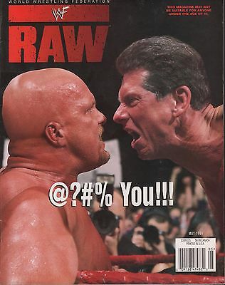 WWF Raw Magazine May 1999 Vince McMahon EX 121115DBE