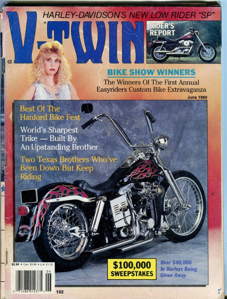 V-Twin Magazine June 1989 Harley-Davidson GD No ML 050917nonjhe