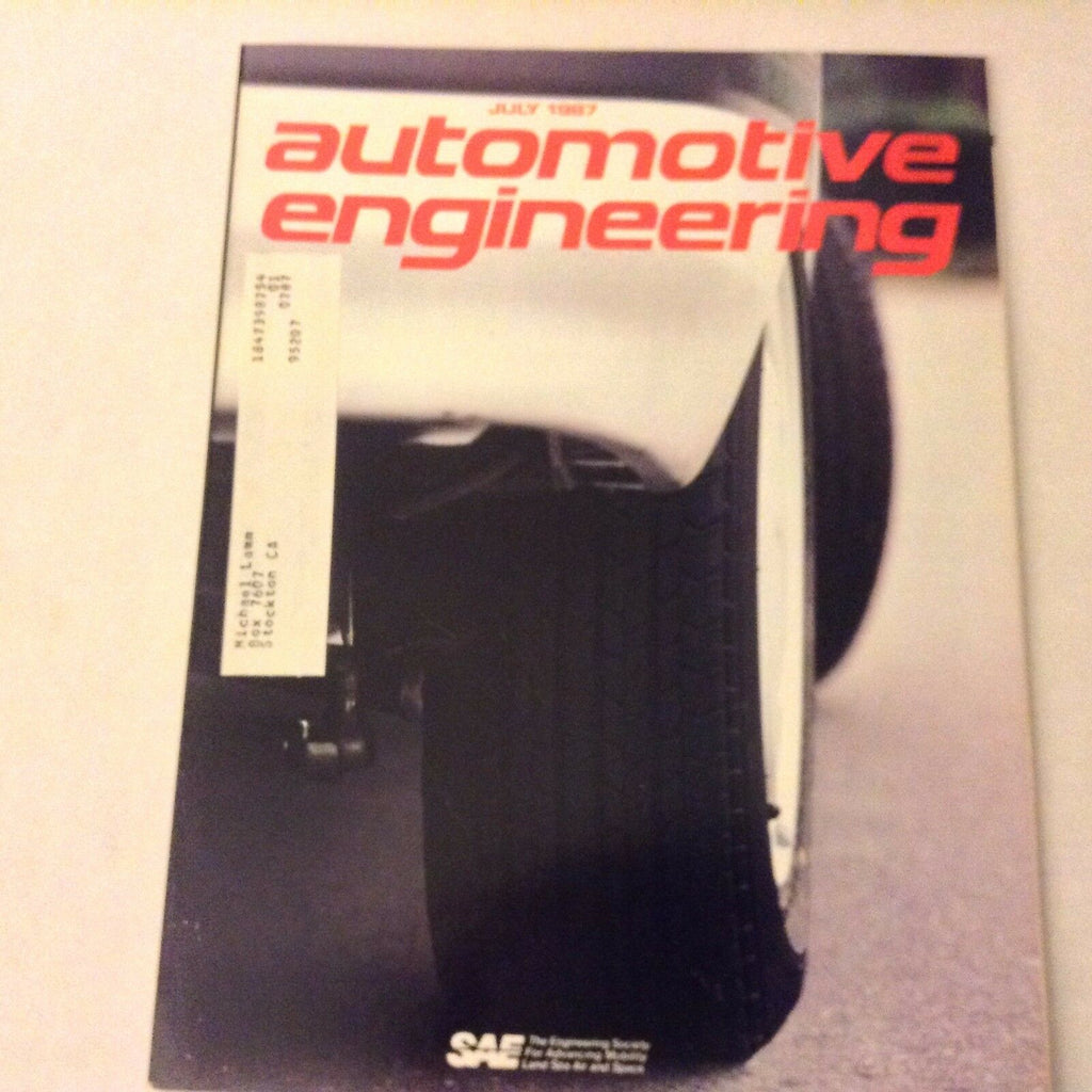 Automotive Engineering Magazine Bonded Aluminum July 1987 061517nonrh