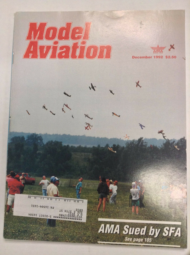 Model Aviation Magazine AMA Sued By SFA December 1992 040917nonrh