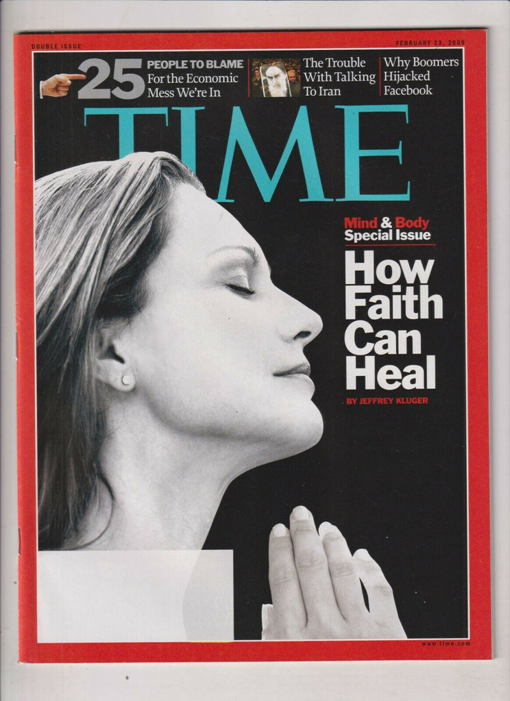Time Mag How Faith Can Heal Mind & Body Issue February 23, 2009 031620nonr