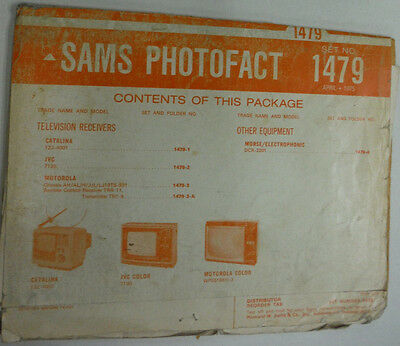 Sams Photofact Magazine Catalina 122-4001 No.1479 April 1975 022515r
