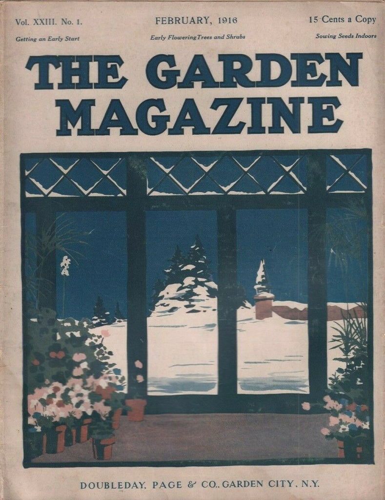 The Garden Magazine February 1916 Vintage Gardening Magazine 020520DBE