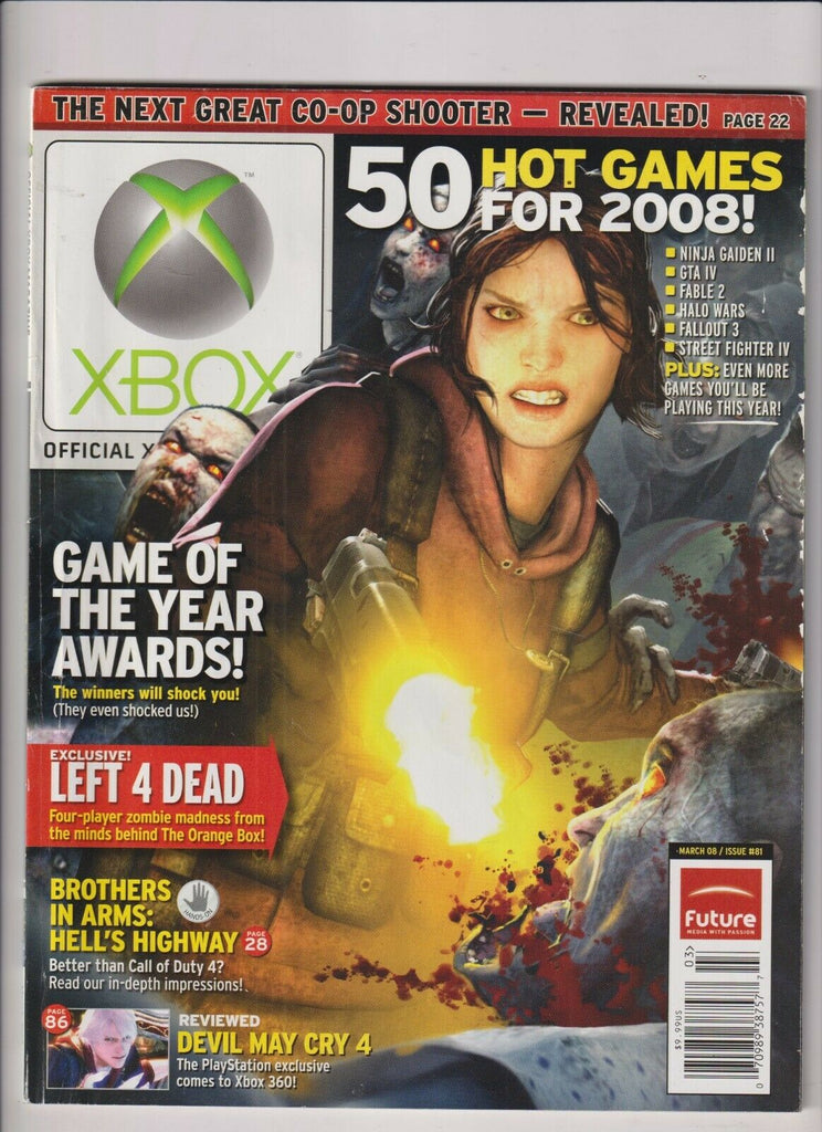 Xbox Magazine Game Of The Year Awards Left 4 Dead March 2008 102319nonr