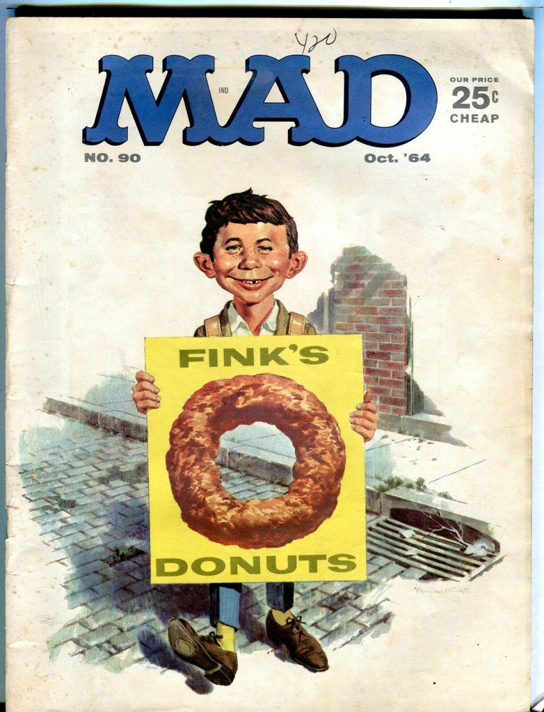 Mad Magazine October 1964 Finks' Donuts VG 111916jhe