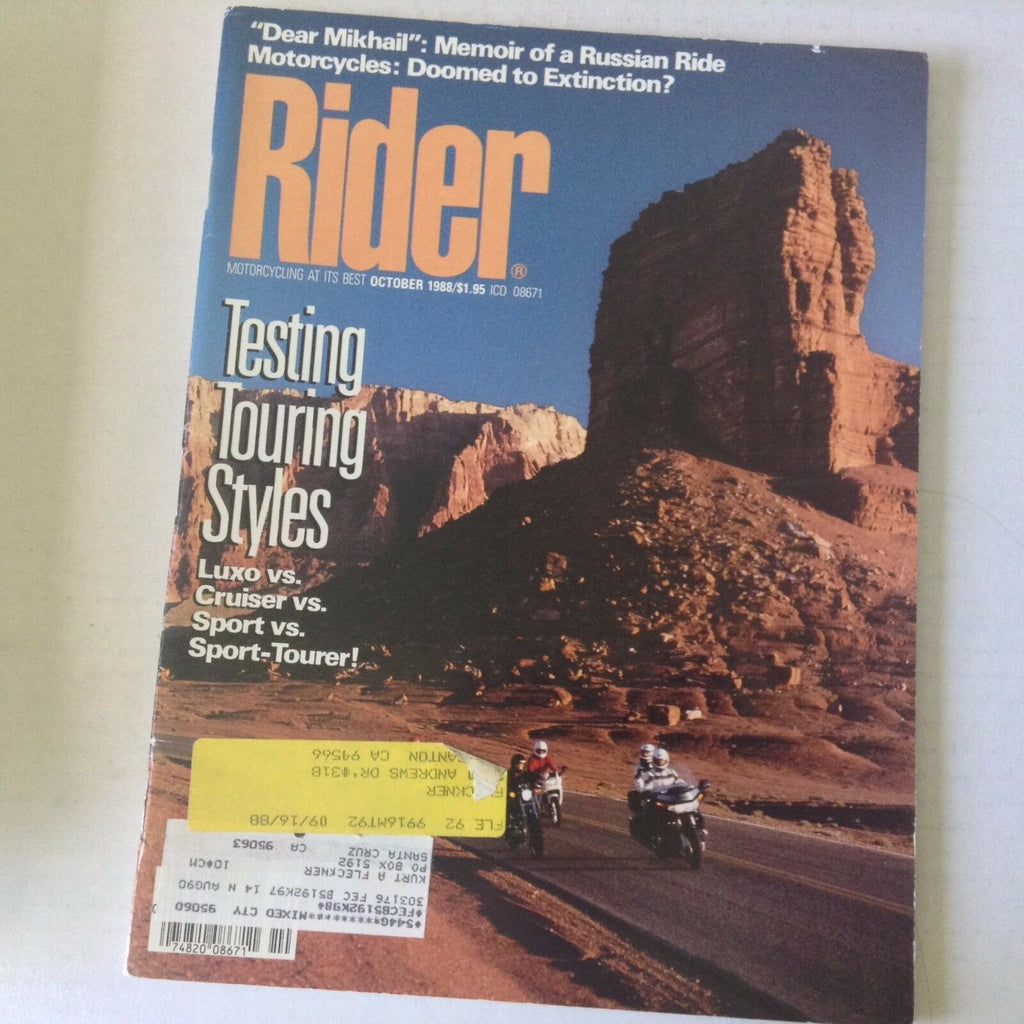 Rider Magazine Testing Touring Styles Luxo Vs Cruiser October 1988 060117nonrh3