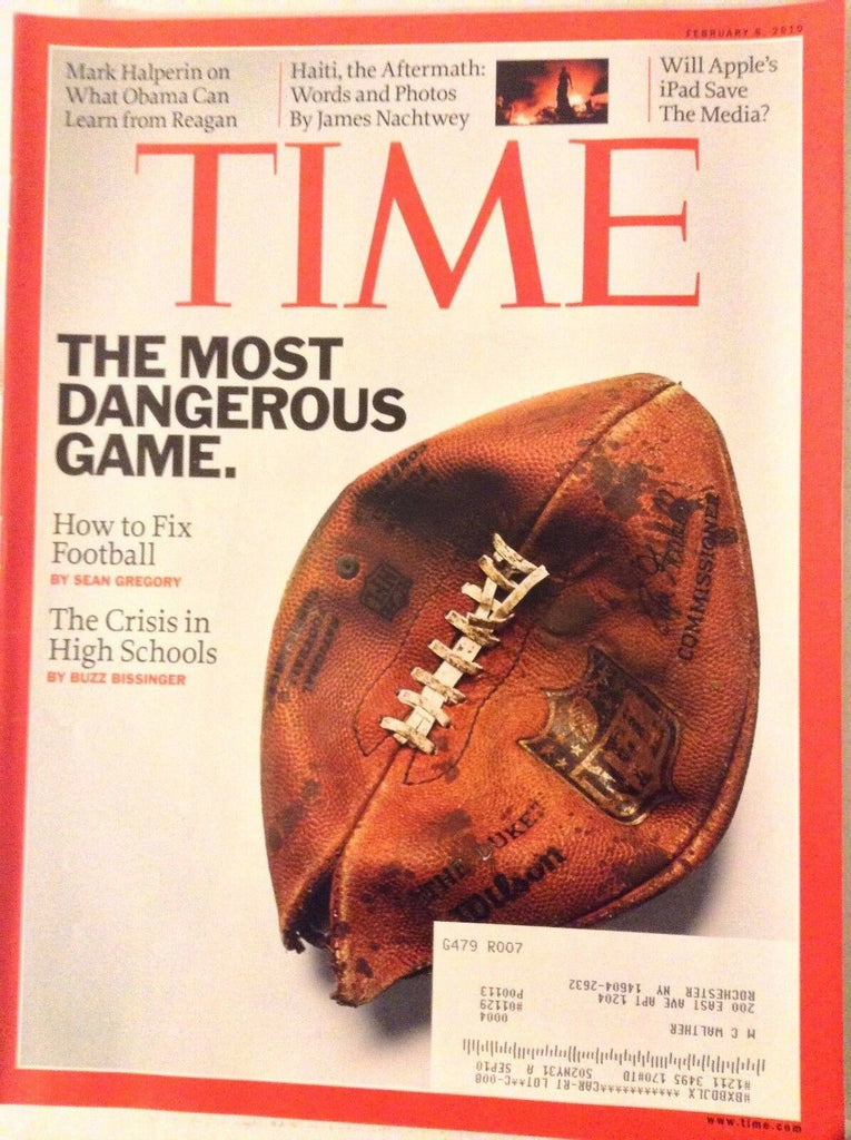 Time Magazine Most Dangerous Game Fixing Football February 9, 2010 081017nonrh