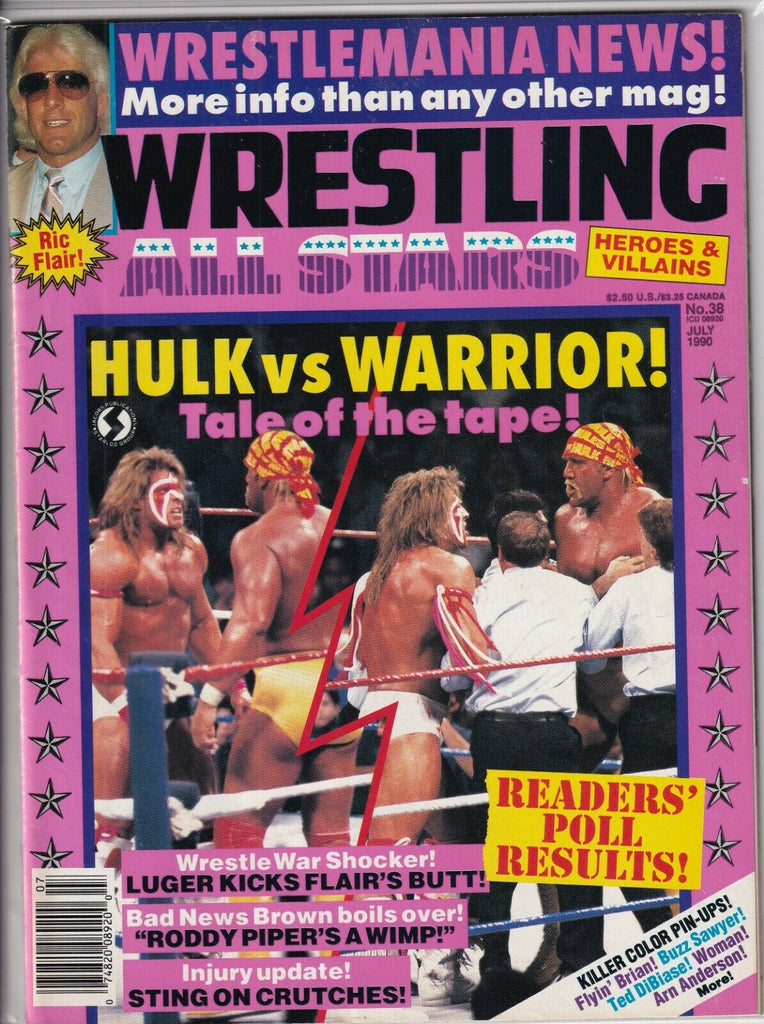 Wrestling All Stars Mag Hulk Hogan Ultimate Warrior July 1990 091019nonr