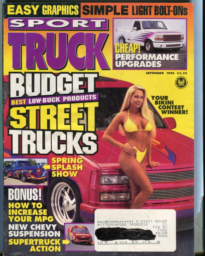 Sport Truck Magazine September 1996 Street Trucks EX w/ML 030917nonjhe